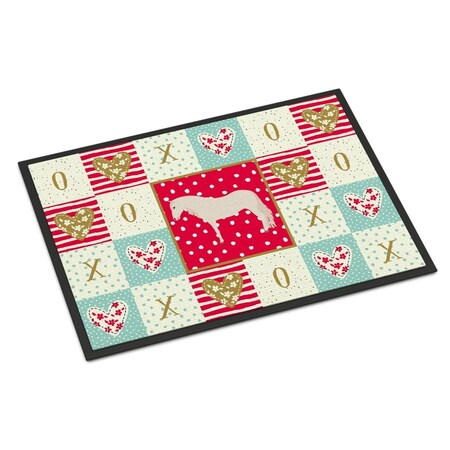 Carolines Treasures 18 x 27 in. Paso Fino Horse Love Indoor or Outdoor Mat CK5332MAT